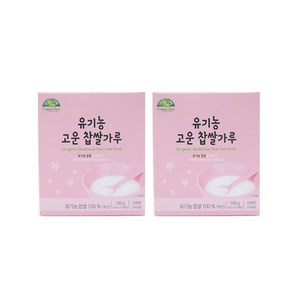 오가닉스토리 유기농 고운 찹쌀가루, 2개, 100g