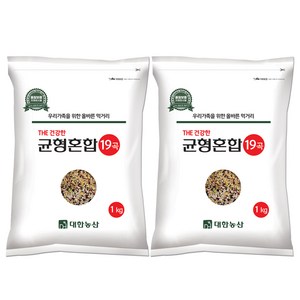 대한농산 THE 건강한 균형혼합 19곡, 1kg, 2개