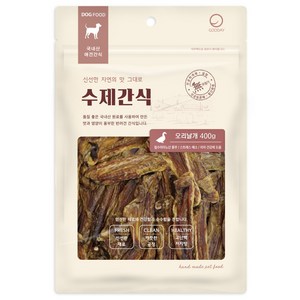 굿데이 대용량 강아지 수제 간식, 오리 날개, 400g, 1개