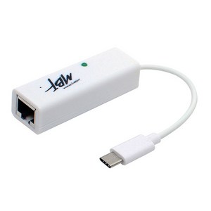 엠비에프 USB2.0 C타입 유선 랜카드 노트북용, MBF-CLAN20WH(화이트), 1개