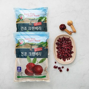 건조 크랜베리, 1kg, 2개