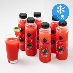 엘제이드 얼린 생 수박주스 (냉동), 410ml, 6개