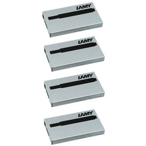 LAMY T10 만년필용 일회용 잉크 카트리지 5p, black, 4개