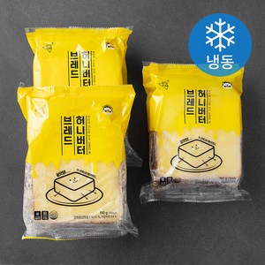 푸딩팩토리 허니버터 브레드 (냉동), 190g, 3개