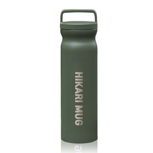 HiKaRi 머그 핸들 텀블러, KHAKI, 720ml, 1개