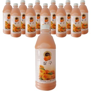 청솔 살구 음료, 835ml, 12개