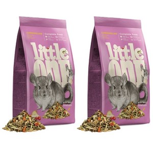 LittleOne 푸드 친칠라 사료 31072, 900g, 2개