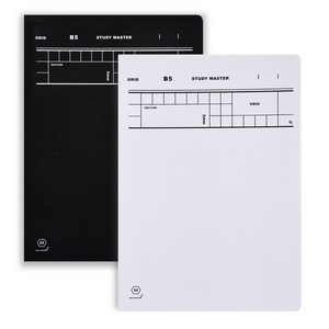 뮤니드 It handy Grid 사철누드 노트 2종 세트, black, white, 1세트