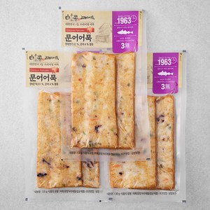 고래사어묵 문어사각어묵, 130g, 3개