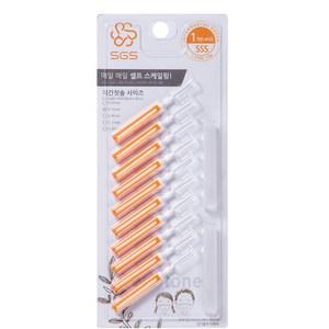 일반형 치간칫솔 0.7mm, 10개입, 1개