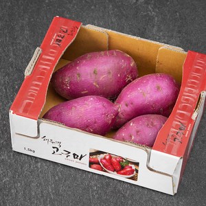 해들녘 무농약 고창황토 고구마, 1.5kg(왕특), 1개