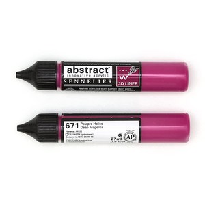 시넬리에 애브스트랙트 아크릭 3D 라이너 물감 671 Deep Magenta 2p, 27ml, 1색