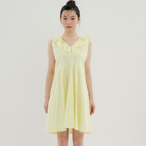 리올그 RCP FRILL V NECK SLEEVELESS 원피스