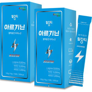 힐링티 아르기닌 활력충전 아미노산 부스터, 100g, 2개