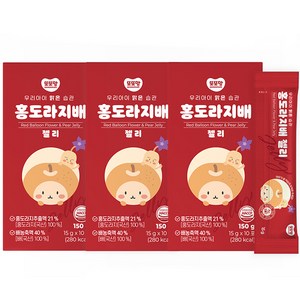 또또맘 유아용 홍도라지배 젤리, 150g, 3개, 배 + 홍도라지 혼합맛