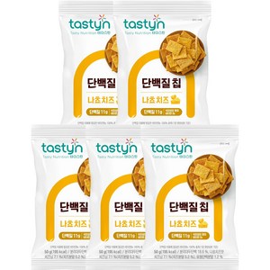 테이스틴 단백질칩 나쵸치즈, 50g, 5개