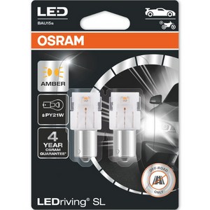 오스람 150도 LED 차량용 램프 2p, 1개, PY21W