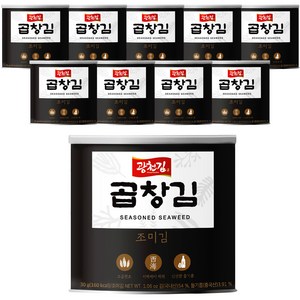 광천김 곱창캔김, 30g, 10개