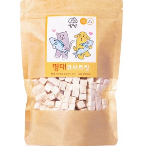 멍냥 반려동물 동결건조 큐브 트릿, 명태, 100g, 1개