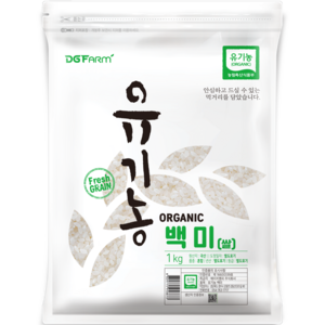 대구농산 2024년산 햅쌀 유기농 백미, 상등급, 1kg, 1개