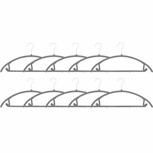 일상나눔 반원형 어깨 뽕 방지 논슬립 옷걸이, 10개, 그레이