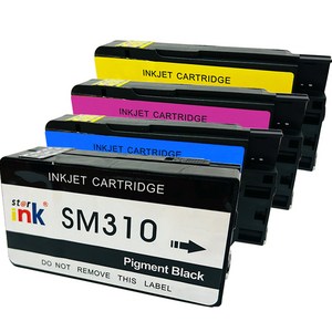 토너피아 삼성 프린터 호환잉크 INK-K310 + C310 + M310 + Y310 세트, Black, Cyan, Magenta, Yellow, 1개