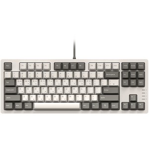 앱코 PBT 기계식 게이밍 유선 텐키리스 키보드 넌클릭, 레트로 베이지, AN06F TKL