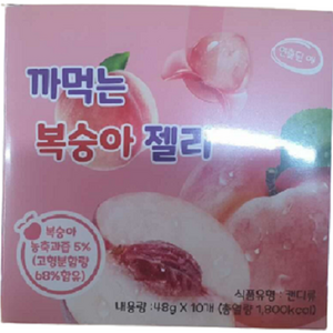 까먹는 복숭아 젤리, 48g, 10개