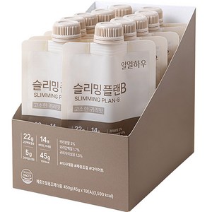 일일하우 슬리밍 플랜B 고소한 귀리맛, 45g, 10개