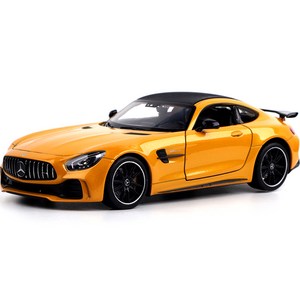 웰리 1/24 메르세데스 벤츠 AMG GT R 다이캐스트, 옐로우, 1개