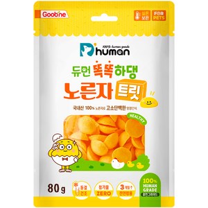 듀먼 반려동물 똑똑하댕 노른자트릿 간식, 노른자, 80g, 1개