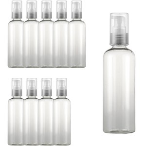 화장품 에센스 오일 공병 용기 100ml, 투명(캡), 10개