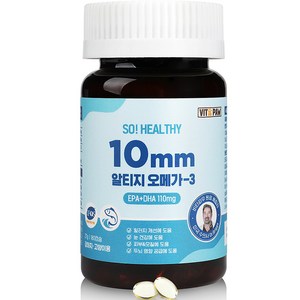 비타파우 반려동물 쏘헬시 10mm 영양제, 180정, 오메가3, 1개