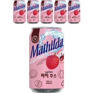 Mathilda 리치 주스, 330ml, 6개