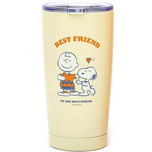 피너츠 스누피&찰리브라운 무광 텀블러, 혼합색상, 500ml, 1개