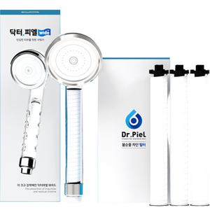 닥터피엘 와이드 샤워기 본체 + 세디멘트 필터 + 와이드 ACF필터 세트, 1세트, 닥터피엘 와이드 본체+세디멘트 필터+와이드 ACF필터