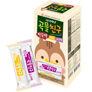 아이배냇 유아용 곡물친구 짝궁팩 치즈맛 5g x 25p + 고구마맛 5g x 25p 세트, 치즈 + 고구마, 250g, 1개