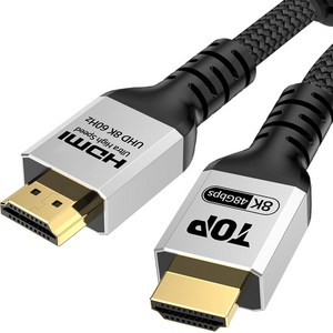 HDTOP HDMI V2.1 QR 인증 Ultra High Speed 8K 케이블 HT-3C041, 1개, 1.5m