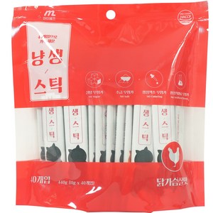 마이베프 반려동물 냥생스틱 짜먹이는 간식 40p, 닭가슴살, 440g, 1개