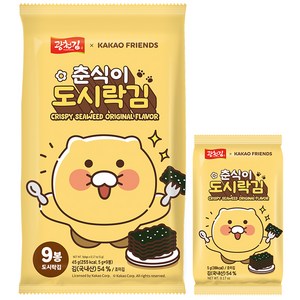 카카오 춘식이 재래 도시락김, 5g, 9개