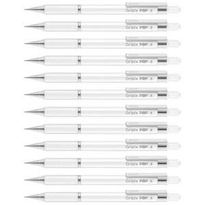 모나미 그리픽스팝 샤프 퓨어화이트, 0.5mm, 12개