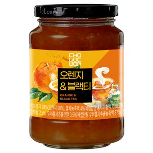 초록원 오렌지 & 블랙티 액상차, 560g, 1개입, 1개