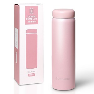 공유 크림 텀블러, 핑크, 300ml, 1개