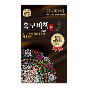 리엔 흑모비책 골드 염색약 90g, 흑갈색, 1개