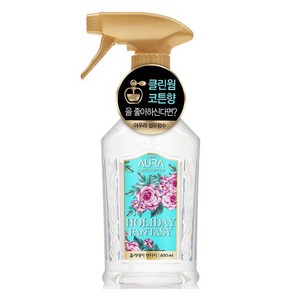 아우라 월유메리미 섬유탈취제 본품, 홀리데이 판타지, 400ml, 1개