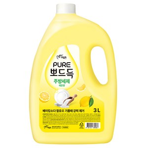 피죤퓨어 뽀드득 주방세제 레몬향, 1개, 3L