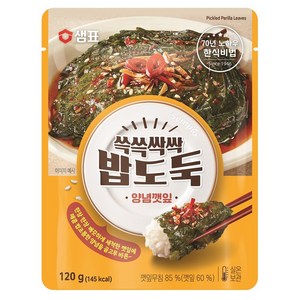 샘표 쓱쓱싹싹 밥도둑 양념깻잎, 120g, 1개