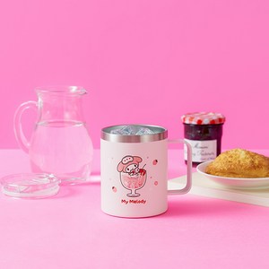 데이니즈 산리오캐릭터즈 체리콕 스텐머그 375ml, 1개, 마이멜로디