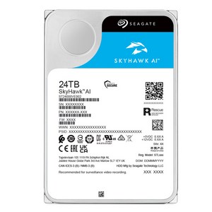 씨게이트 SkyHAwk AI 24TB HDD CCTV용 하드디스크, ST24000VE002