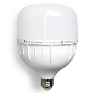 LED 고와트 원통 T 보안등 40W E26, 주광색, 1개